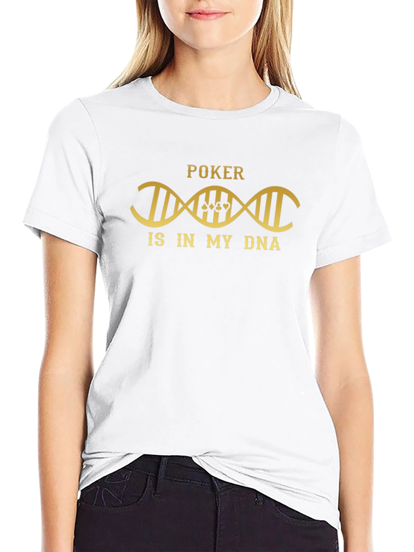 Poker DNA T-Shirt - Lucky Card Player Tee