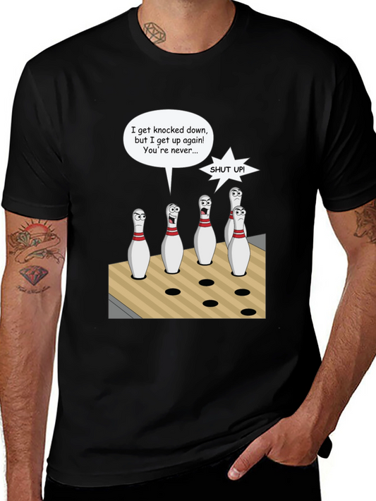 Bowling Pin Cartoon T-Shirt