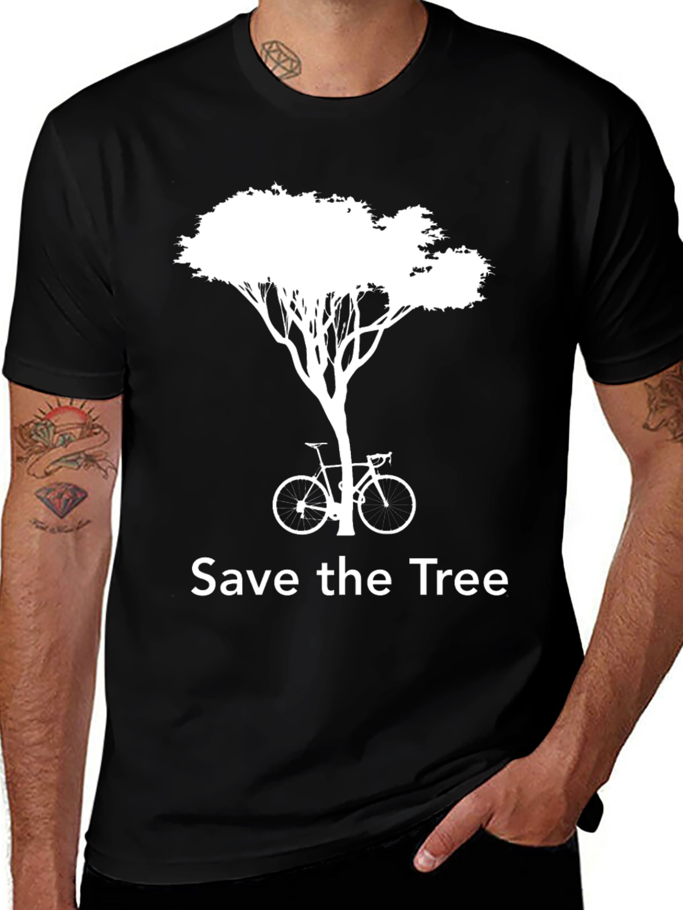 Save The Tree Graphic Tee - Environmental Awareness Shirt