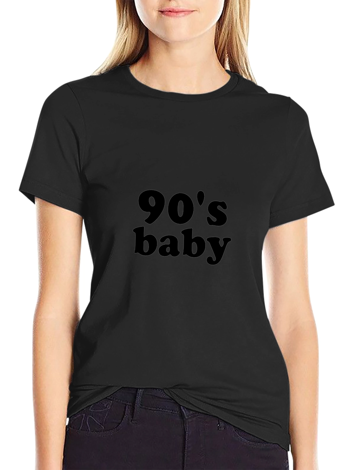 90s Baby Black T-Shirt