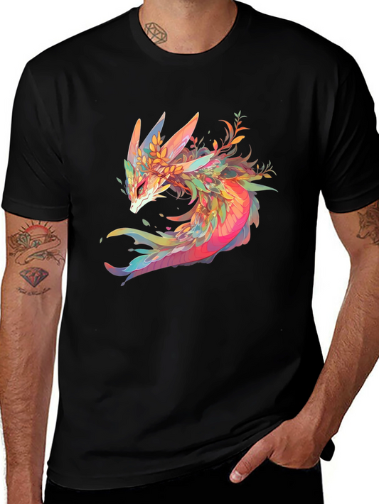 Dragon Graphic T-Shirt - Fantasy Art Tee