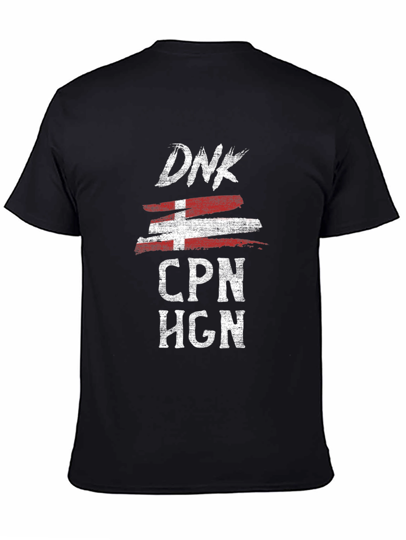 Denmark Travel Shirt DNK CPN HGN Black Cotton Tee