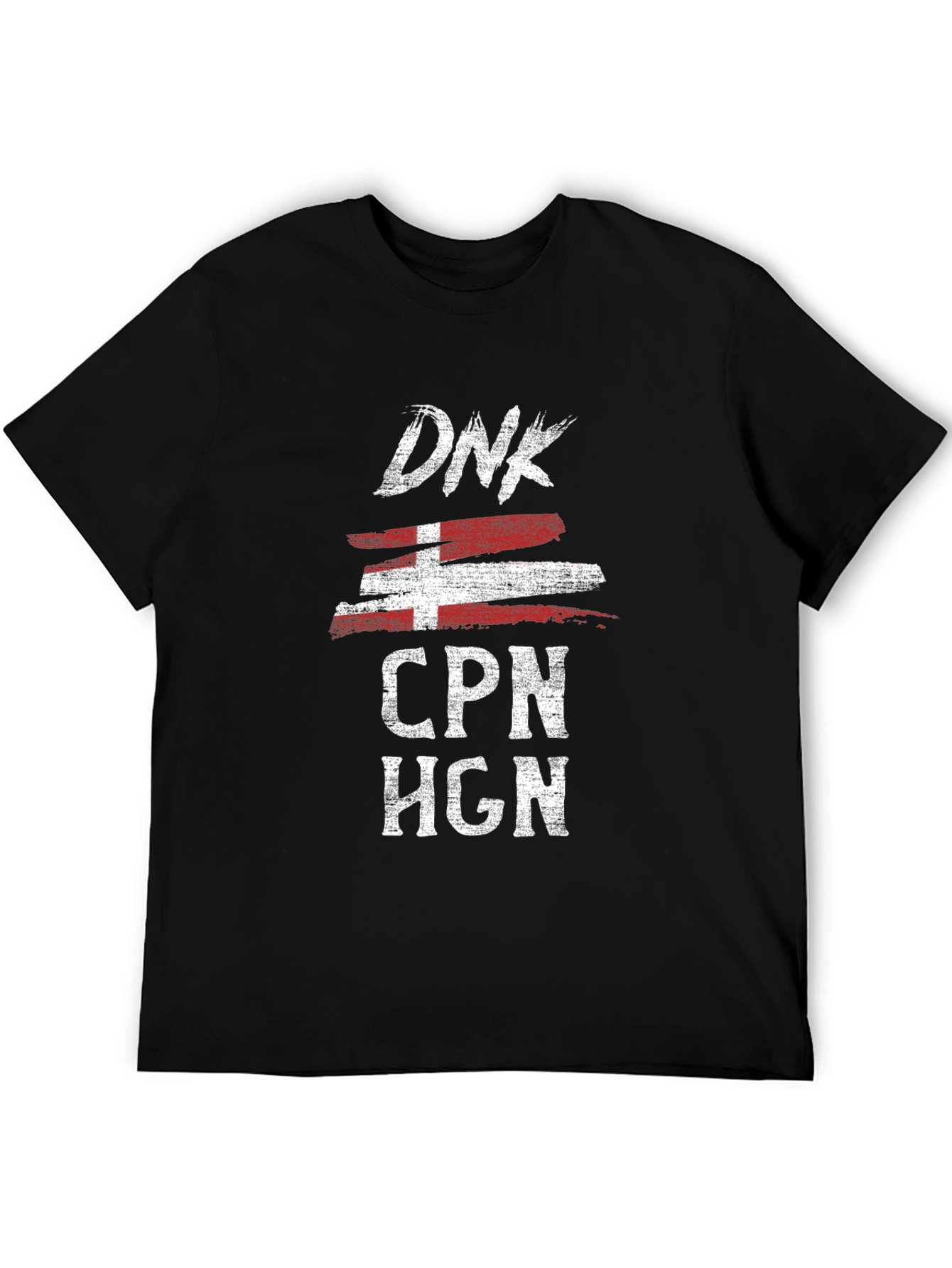 Denmark Travel Shirt DNK CPN HGN Black Cotton Tee