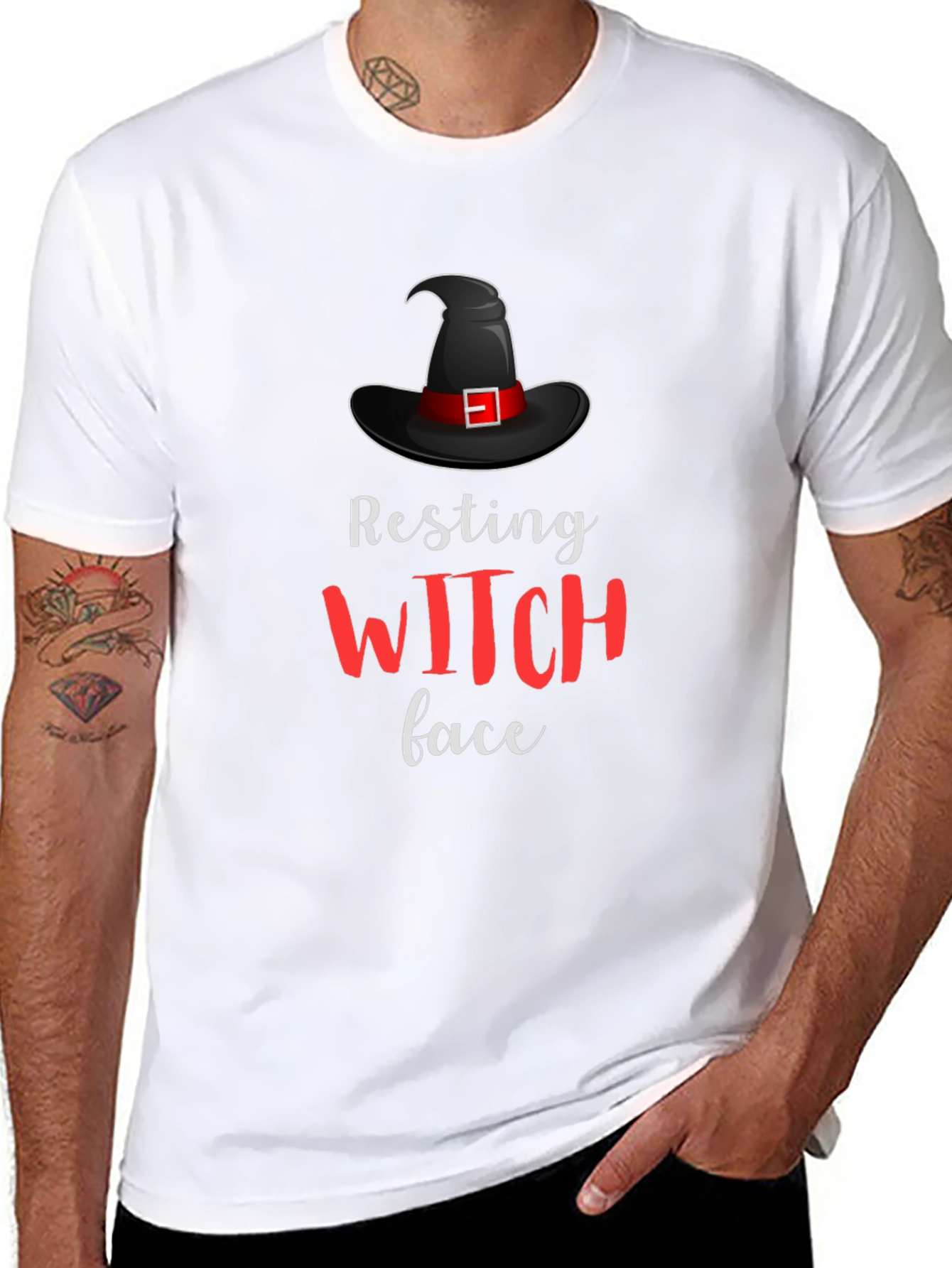 Resting Witch Face Graphic T-Shirt