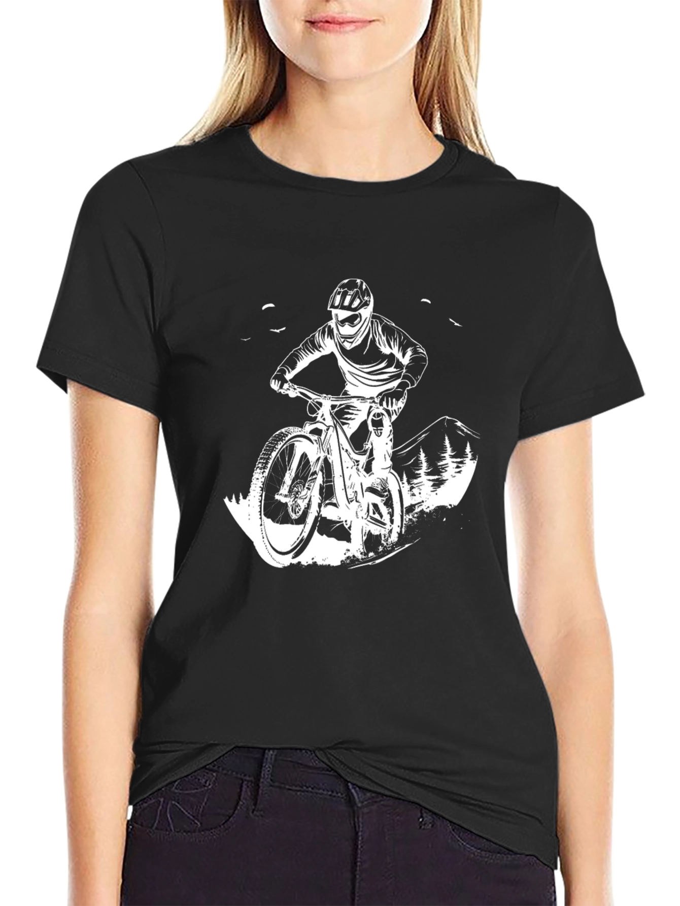 Mountain Bike Rider Graphic T-Shirt