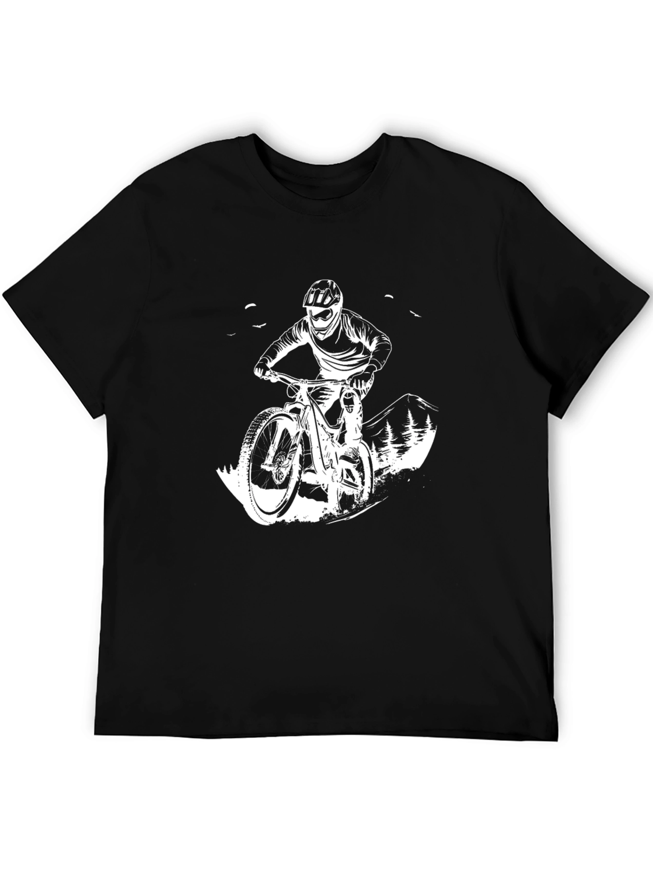 Mountain Bike Rider Graphic T-Shirt