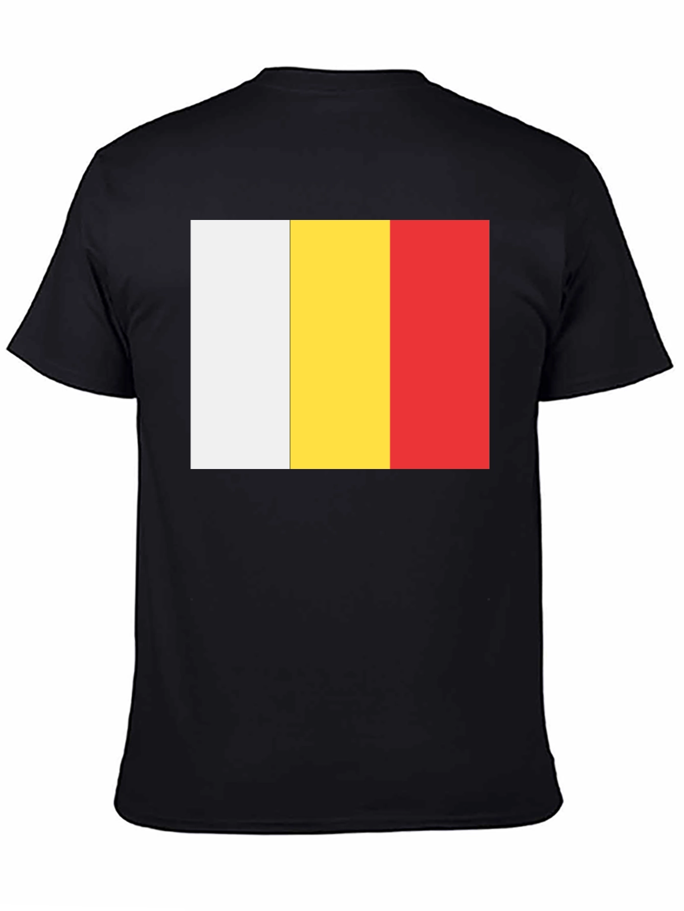 White Yellow and Red Striped T-Shirt