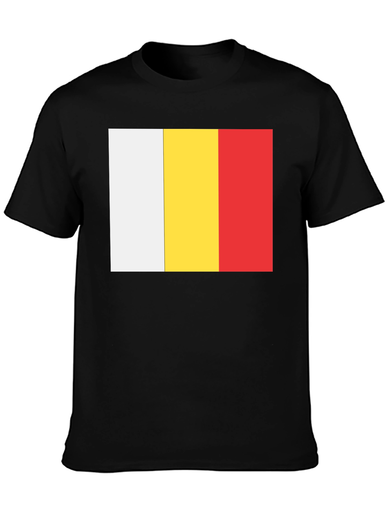 White Yellow and Red Striped T-Shirt