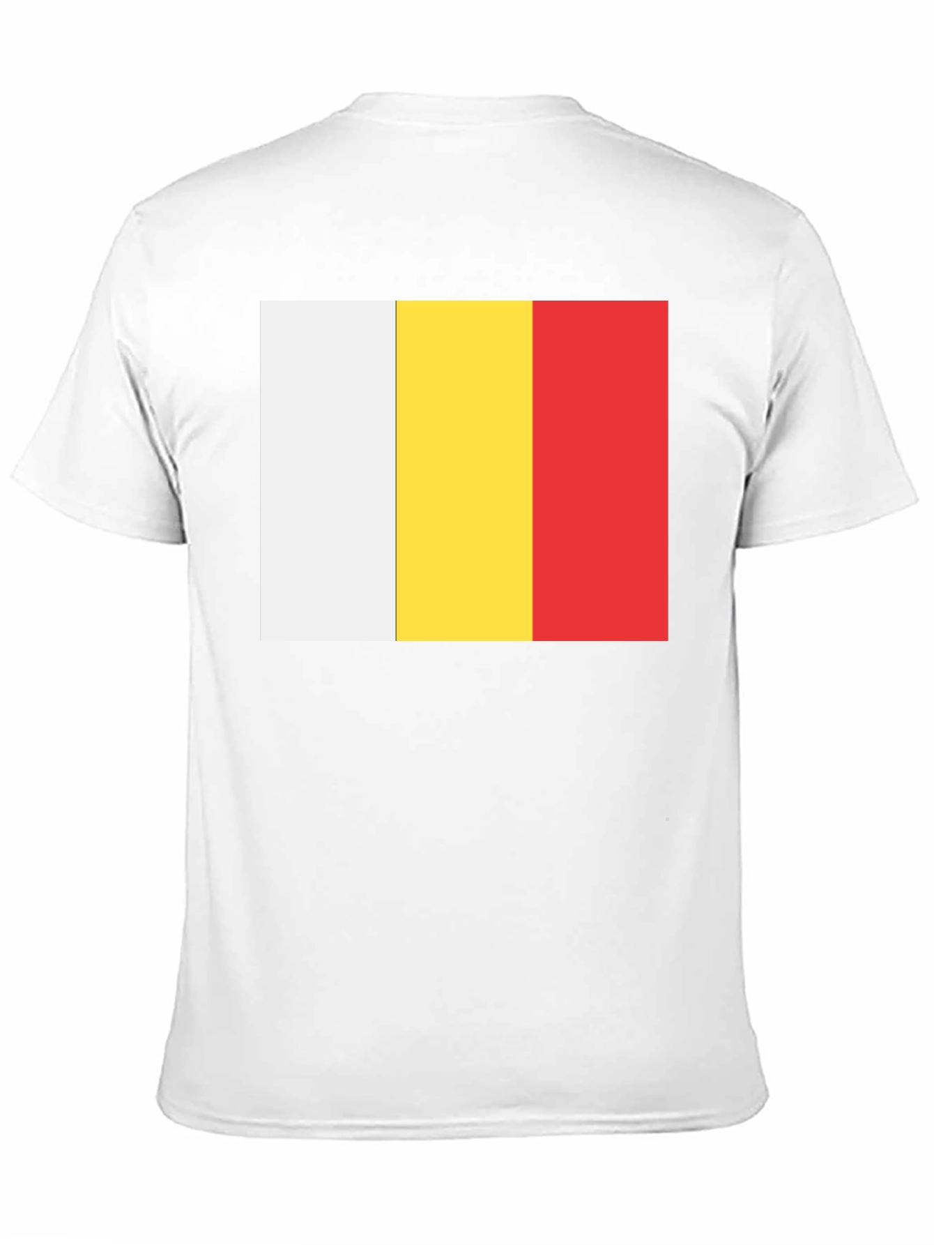 White Yellow and Red Striped T-Shirt