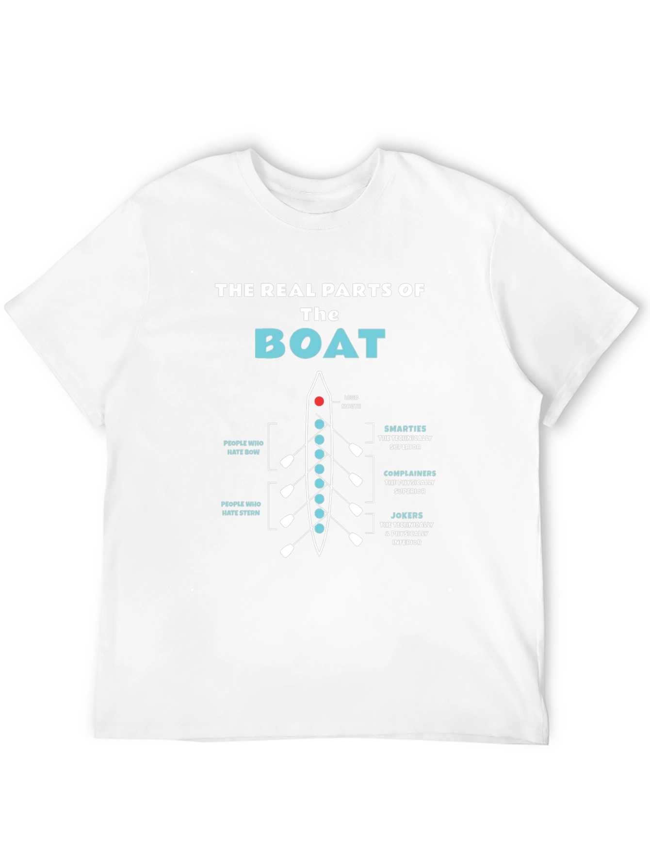 The Real Parts of The Boat Funny Rowing T-Shirt