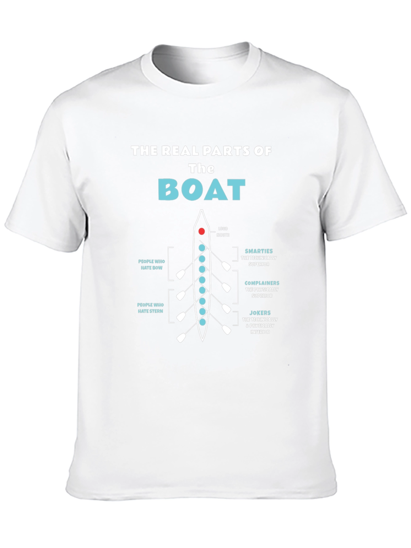 The Real Parts of The Boat Funny Rowing T-Shirt