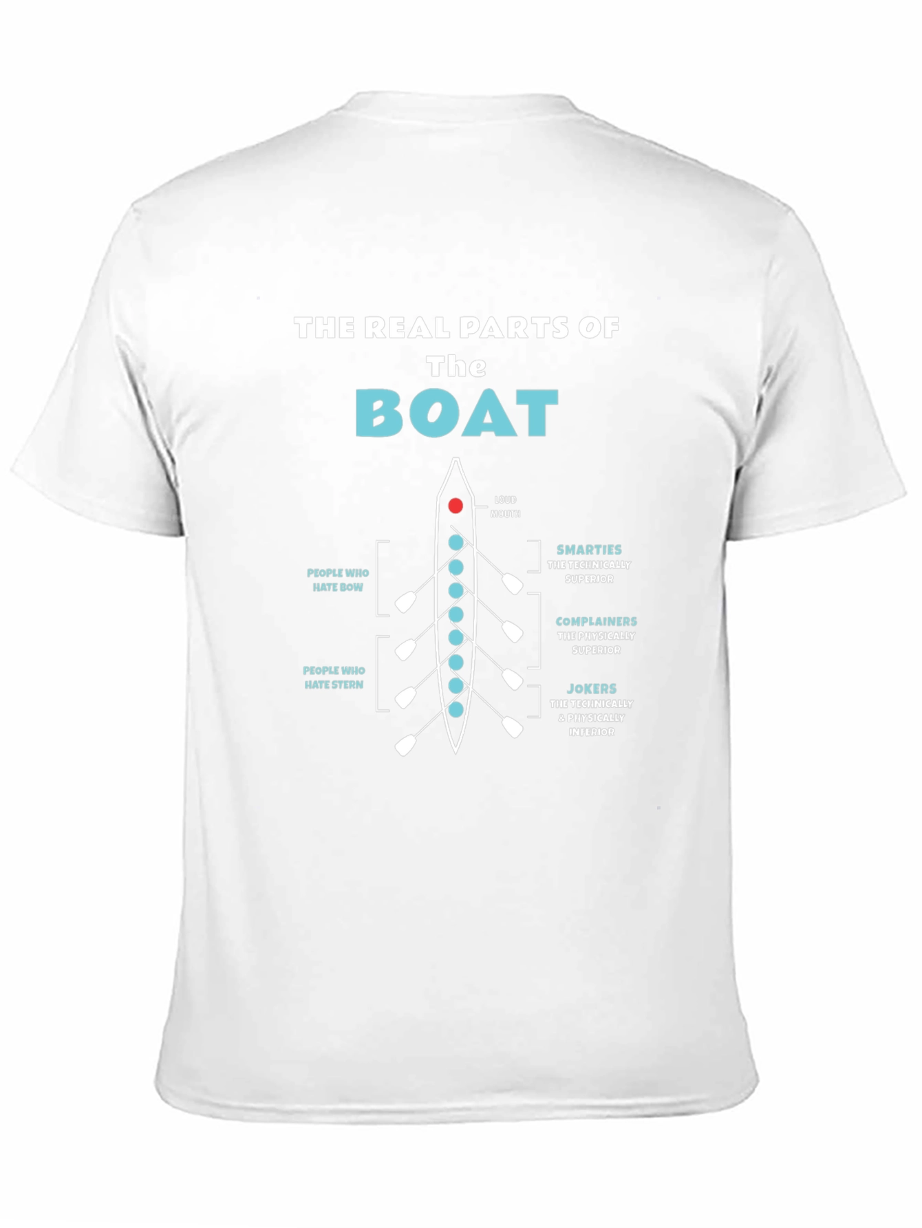 The Real Parts of The Boat Funny Rowing T-Shirt