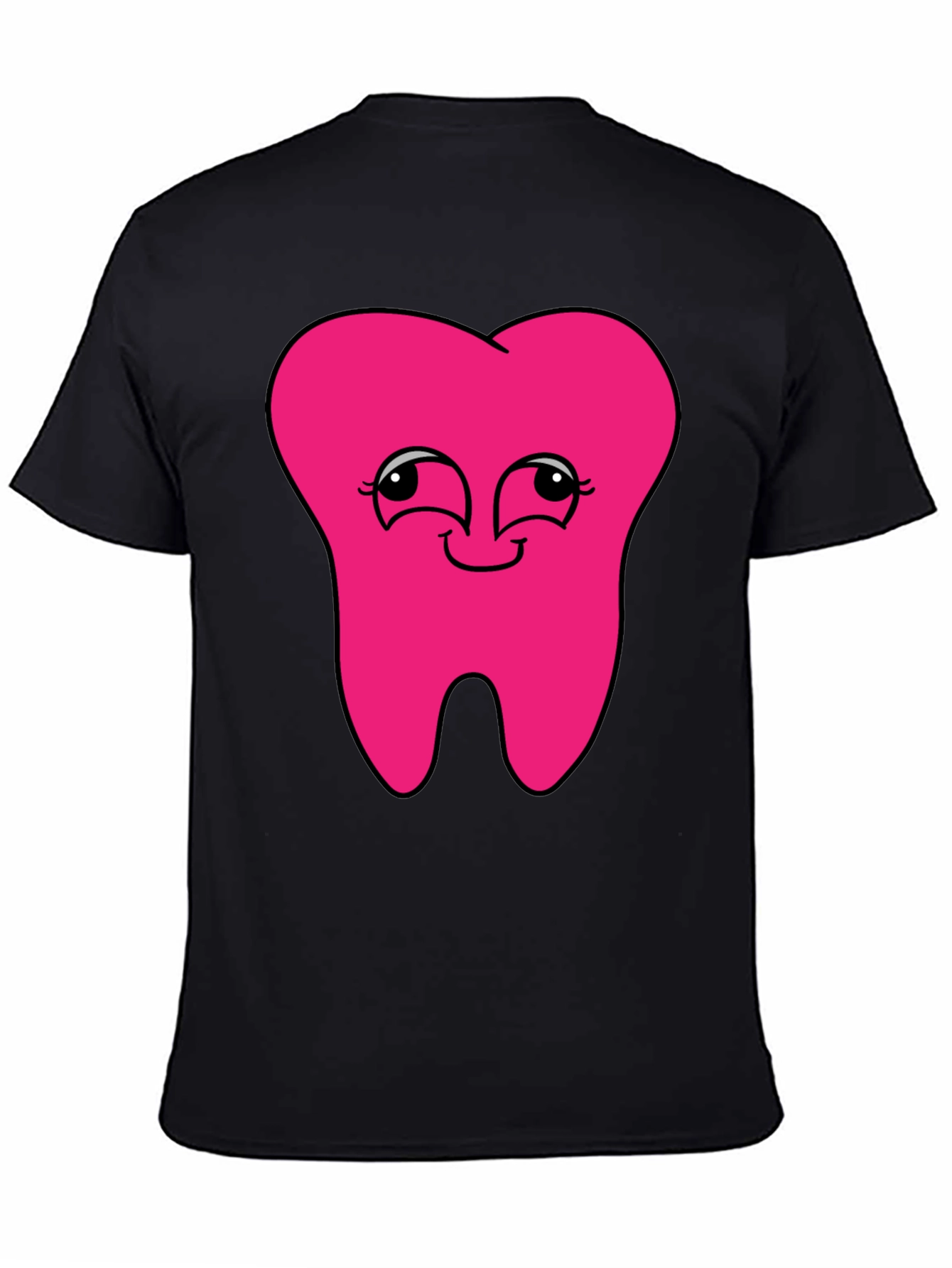 Funny Pink Tooth Graphic T-Shirt