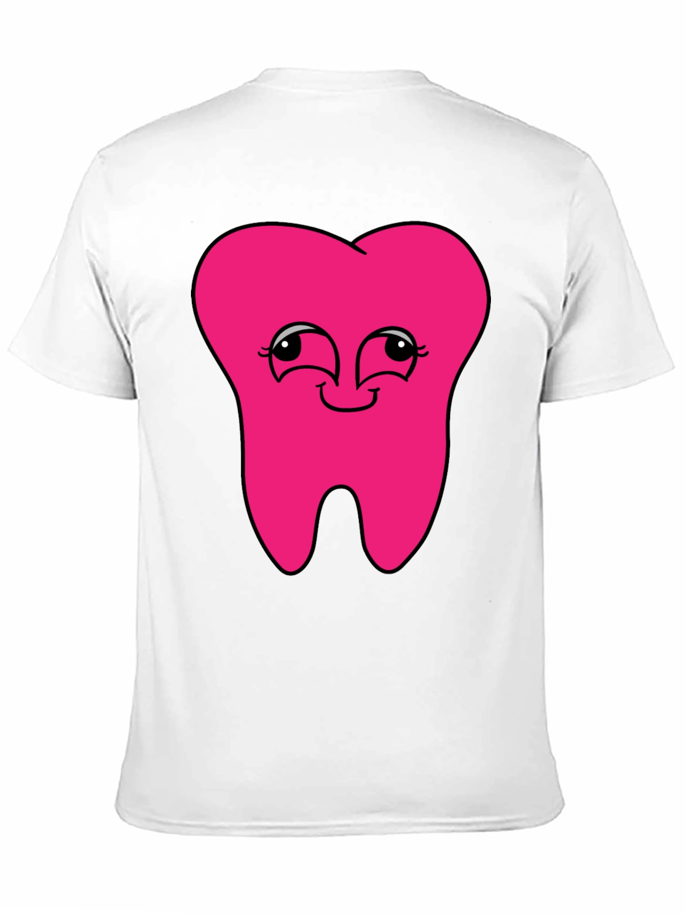 Funny Pink Tooth Graphic T-Shirt