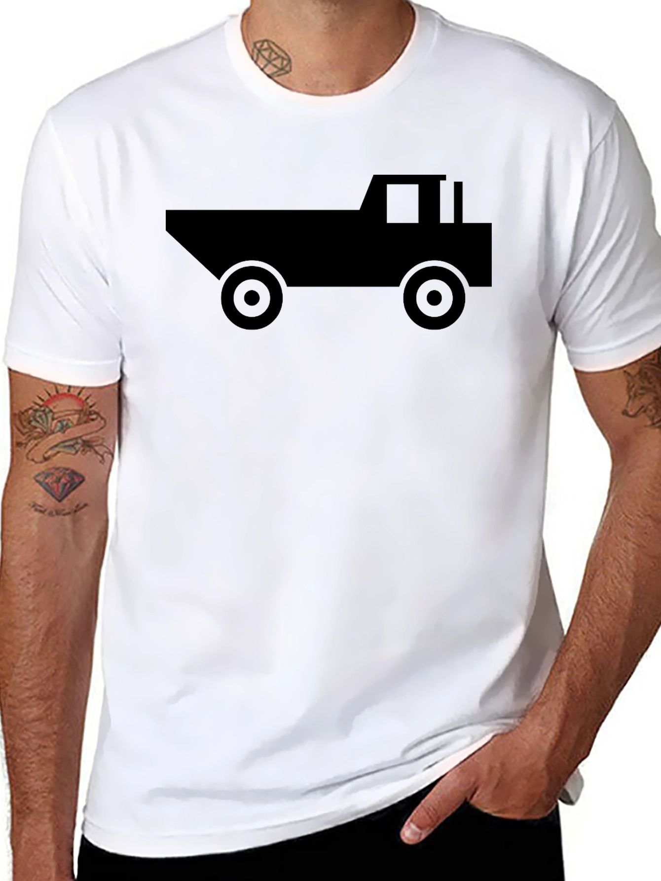 Black Truck Graphic Tee - Mens Style