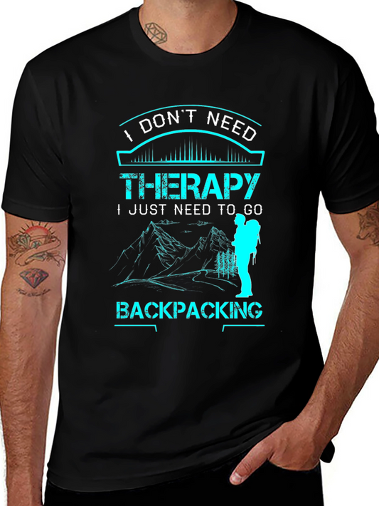 Backpacking Therapy Graphic T-Shirt