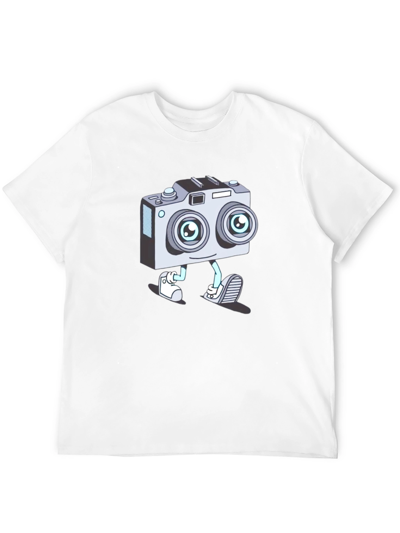 Cartoon Camera Character T-Shirt
