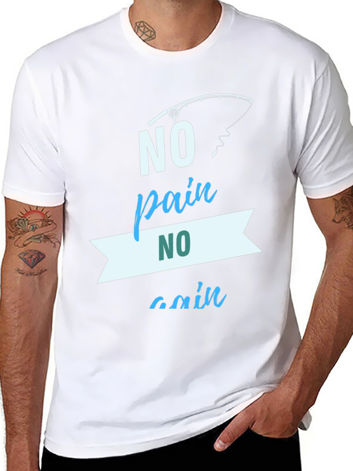 No Pain No Gain Fishing T-Shirt