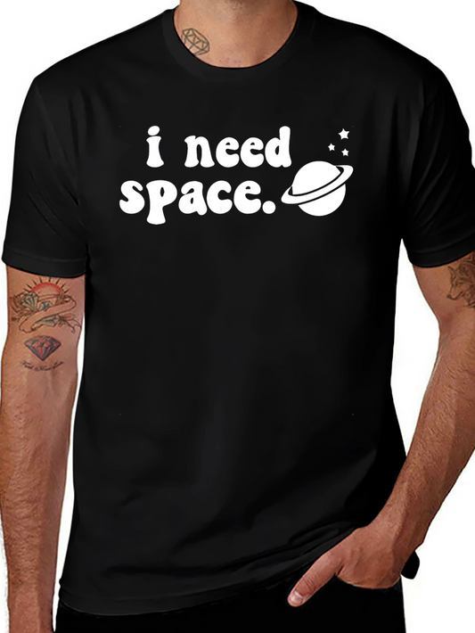 I Need Space Graphic Tee - Black T-Shirt