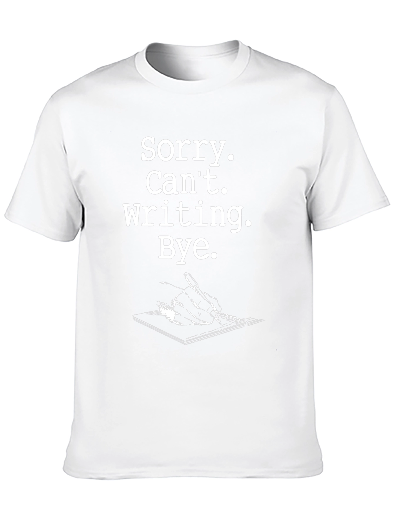 Sorry Cant Writing Black Graphic Tee