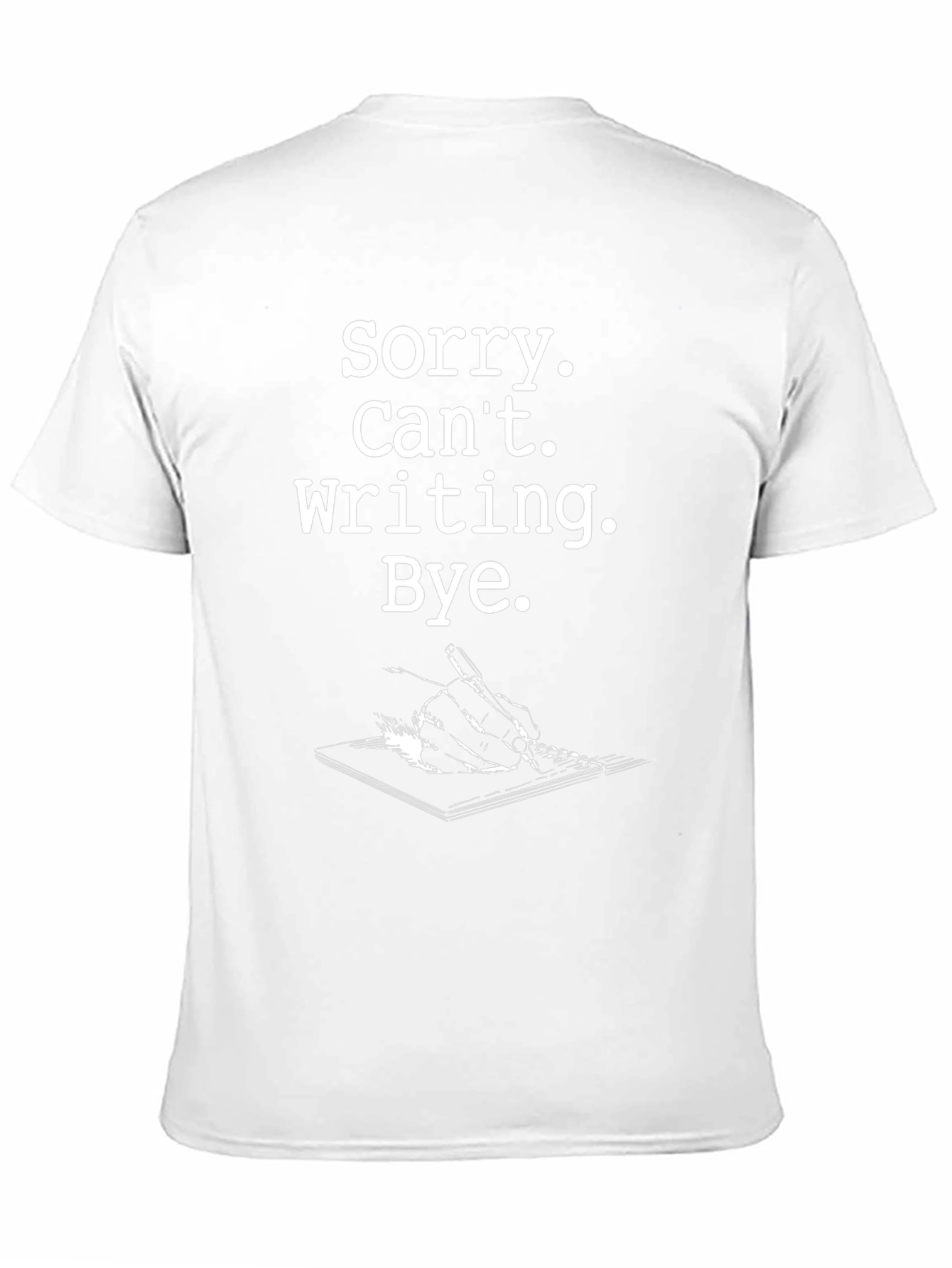 Sorry Cant Writing Black Graphic Tee
