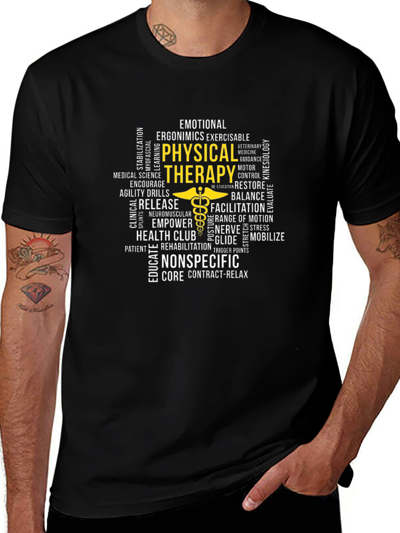 Physical Therapy Word Art T-Shirt
