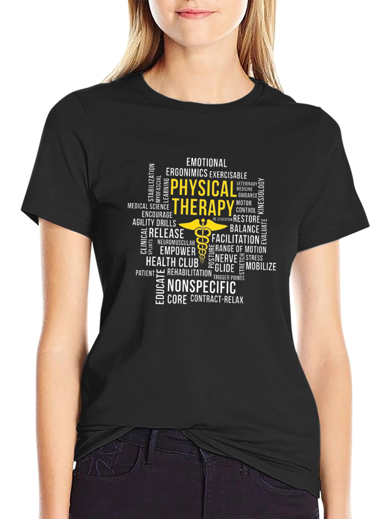 Physical Therapy Word Art T-Shirt