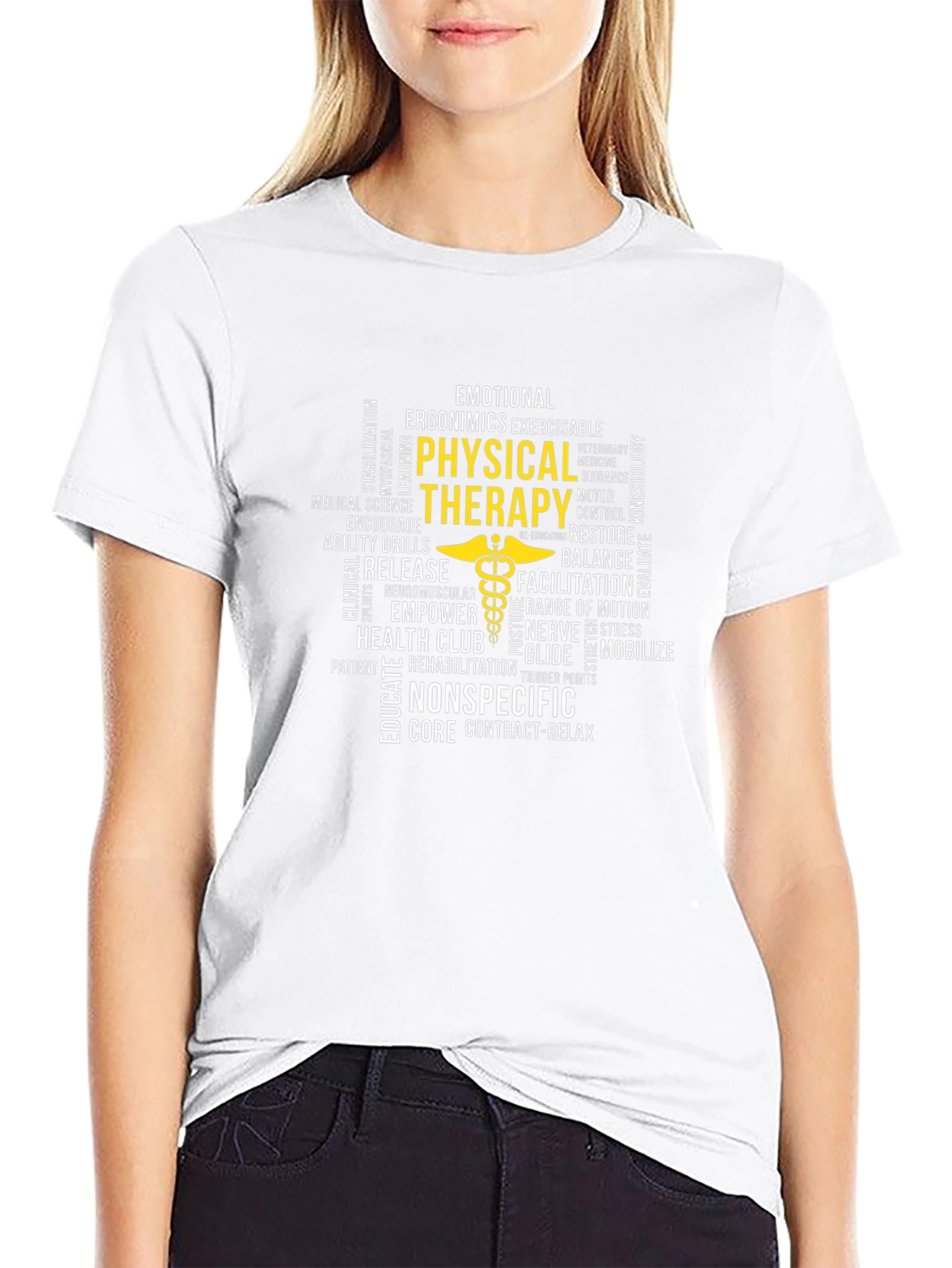 Physical Therapy Word Art T-Shirt