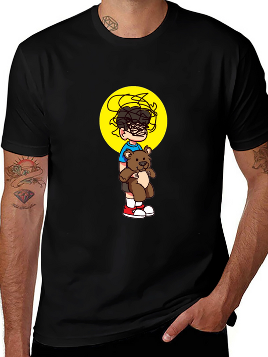Boy with Teddy Graphic Tee