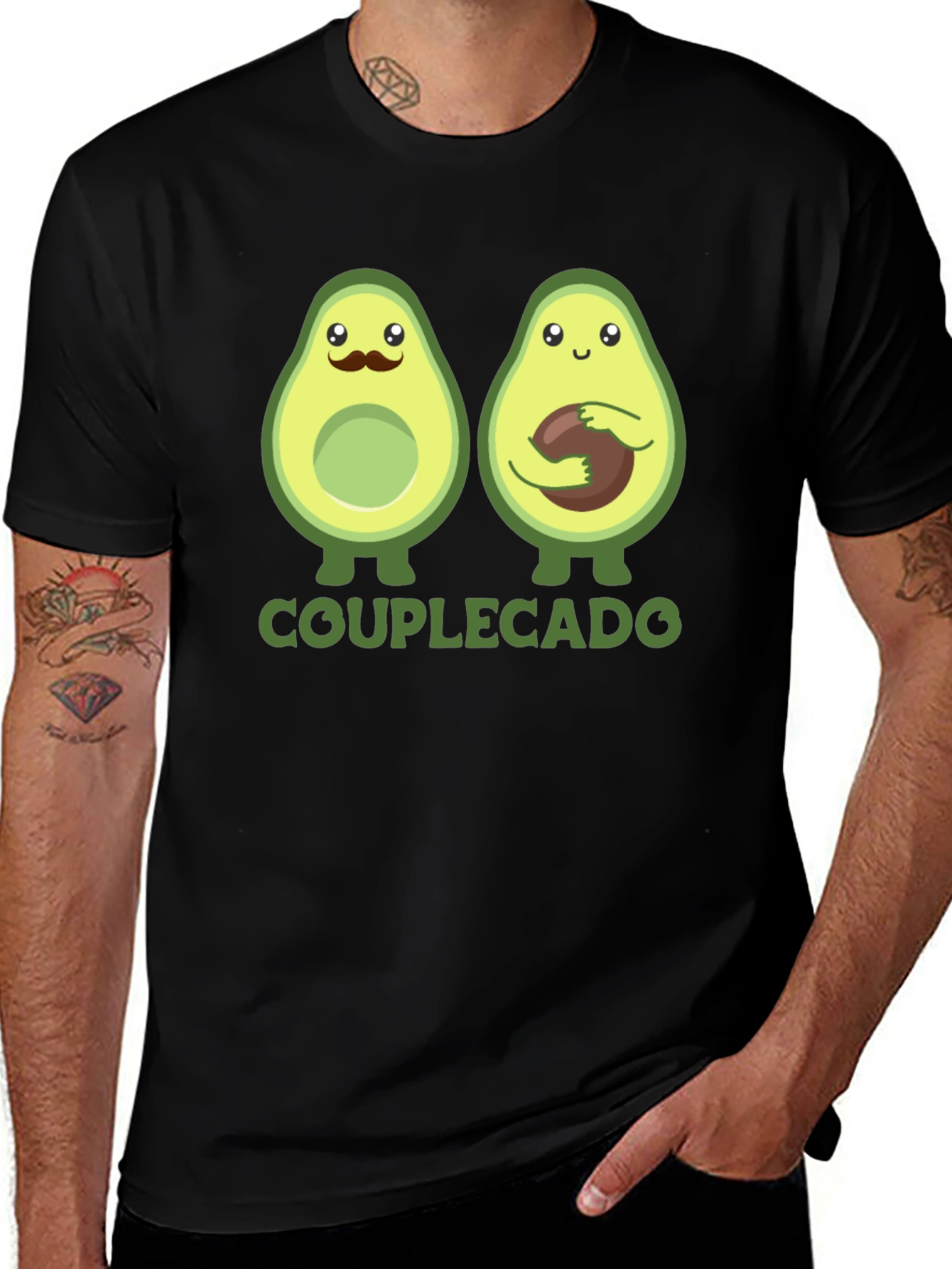 Couplecado Avocado Graphic T-Shirt
