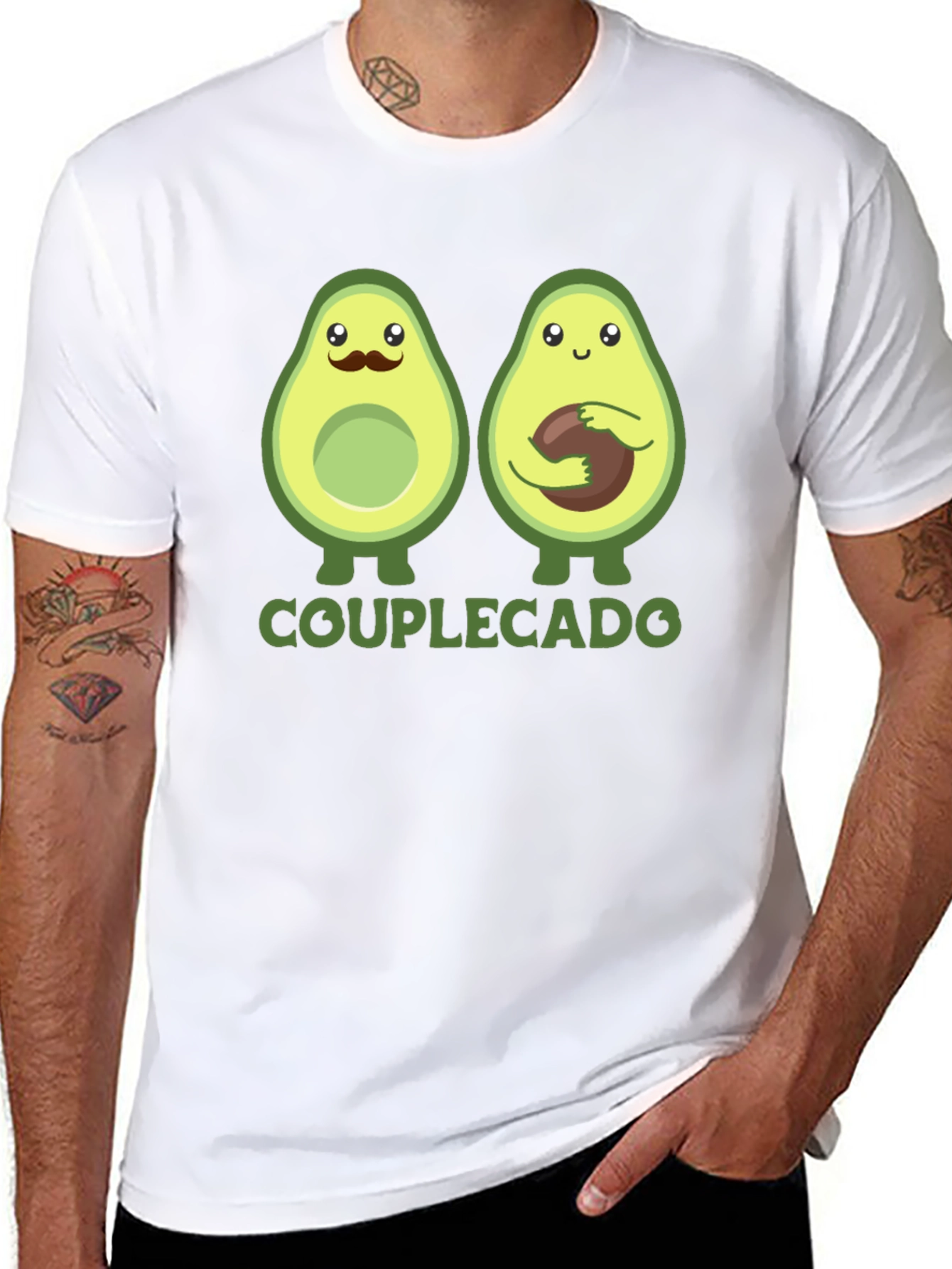 Couplecado Avocado Graphic T-Shirt