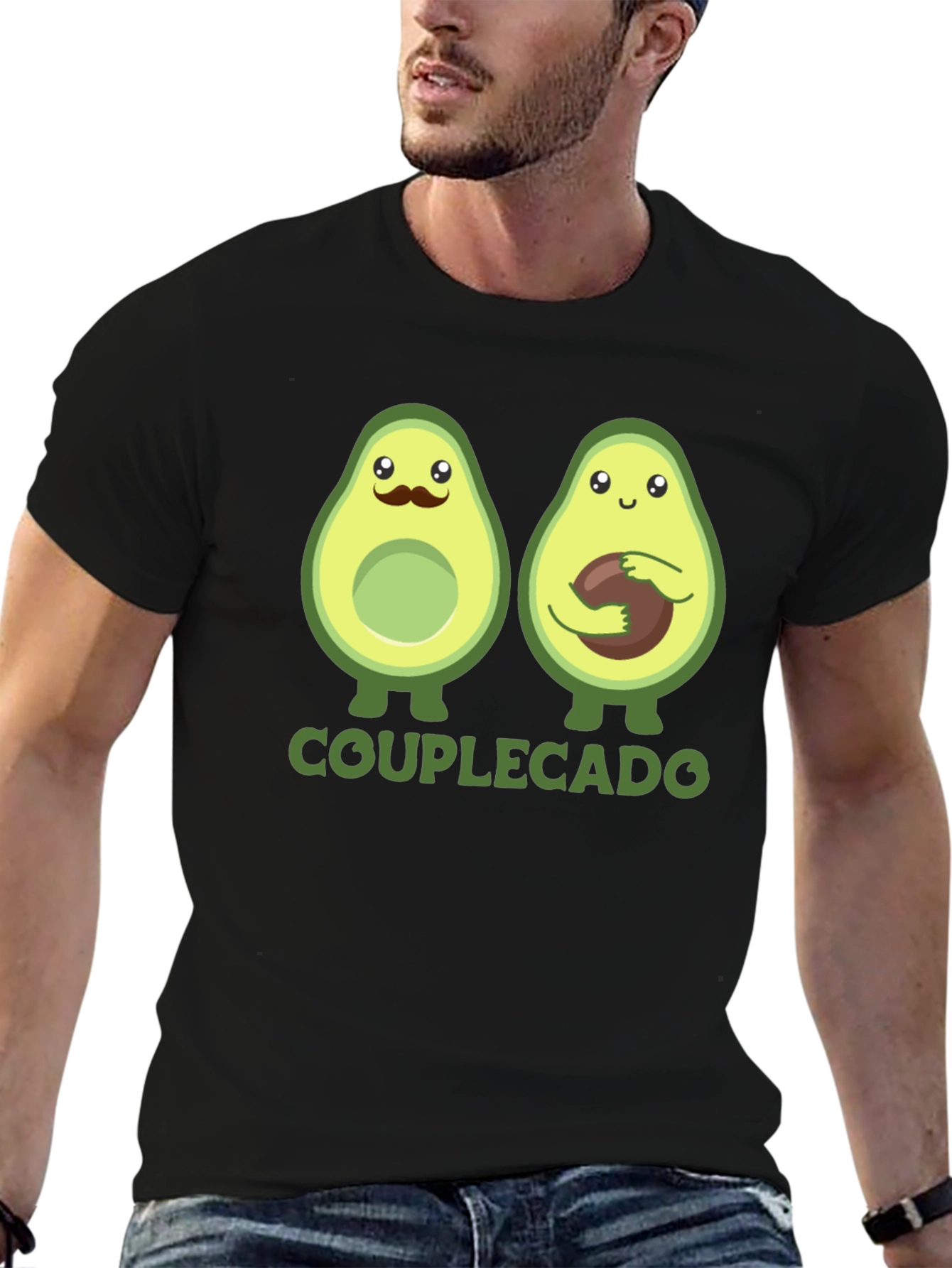 Couplecado Avocado Graphic T-Shirt