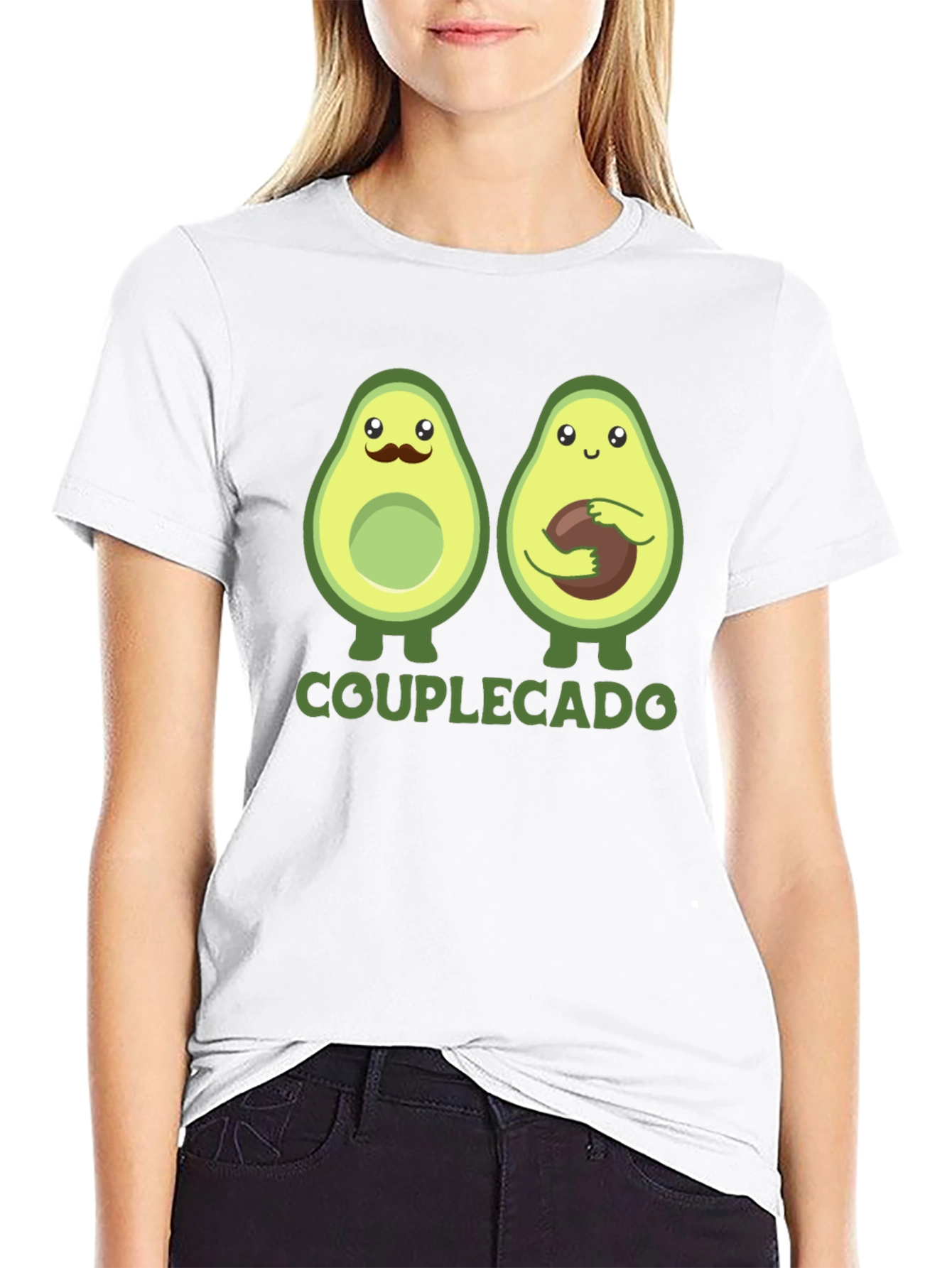 Couplecado Avocado Graphic T-Shirt