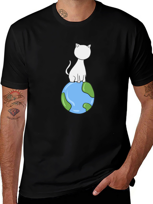Cat on World T-Shirt