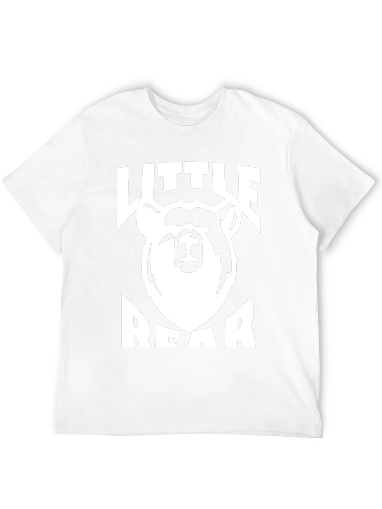 Little Bear Graphic Tee - Black Cotton T-Shirt