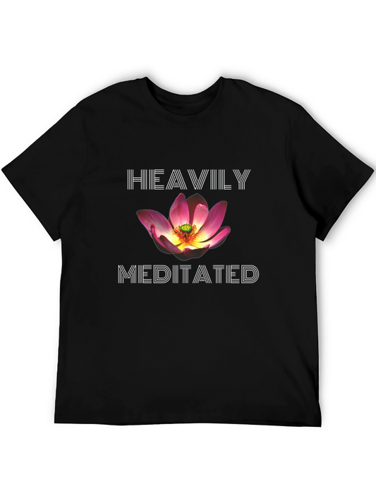 Heavily Meditated Lotus T-Shirt - Black