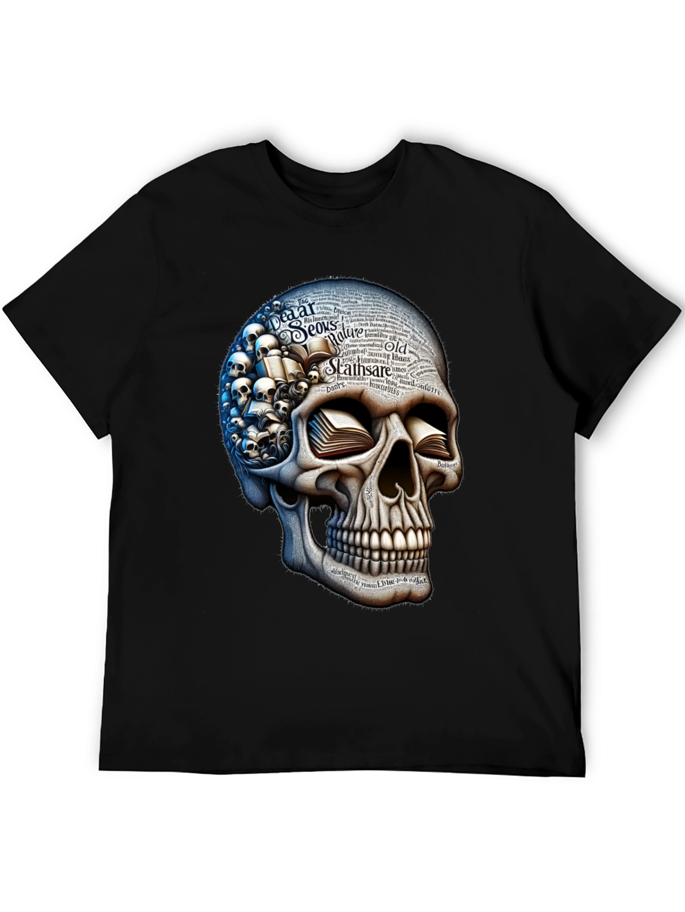 Skull with Books T-Shirt
