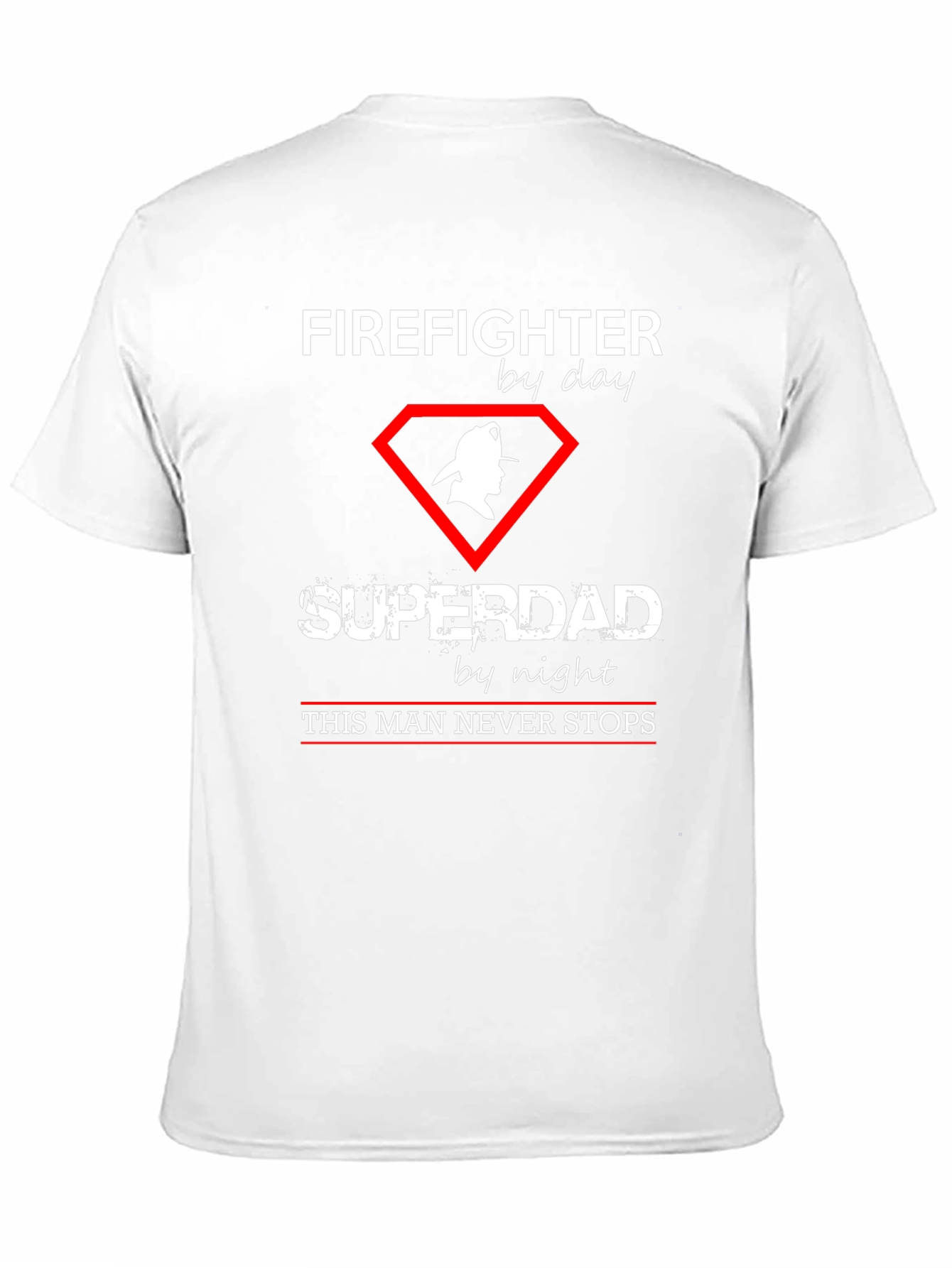 Firefighter Superdad Graphic T-Shirt
