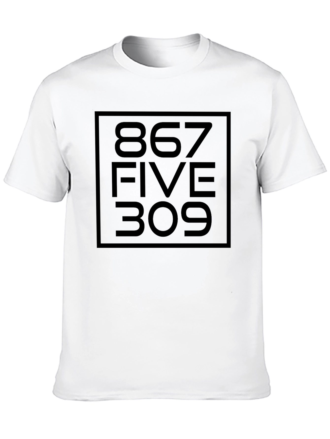 867-5309 Jennys Number Black Graphic Tee