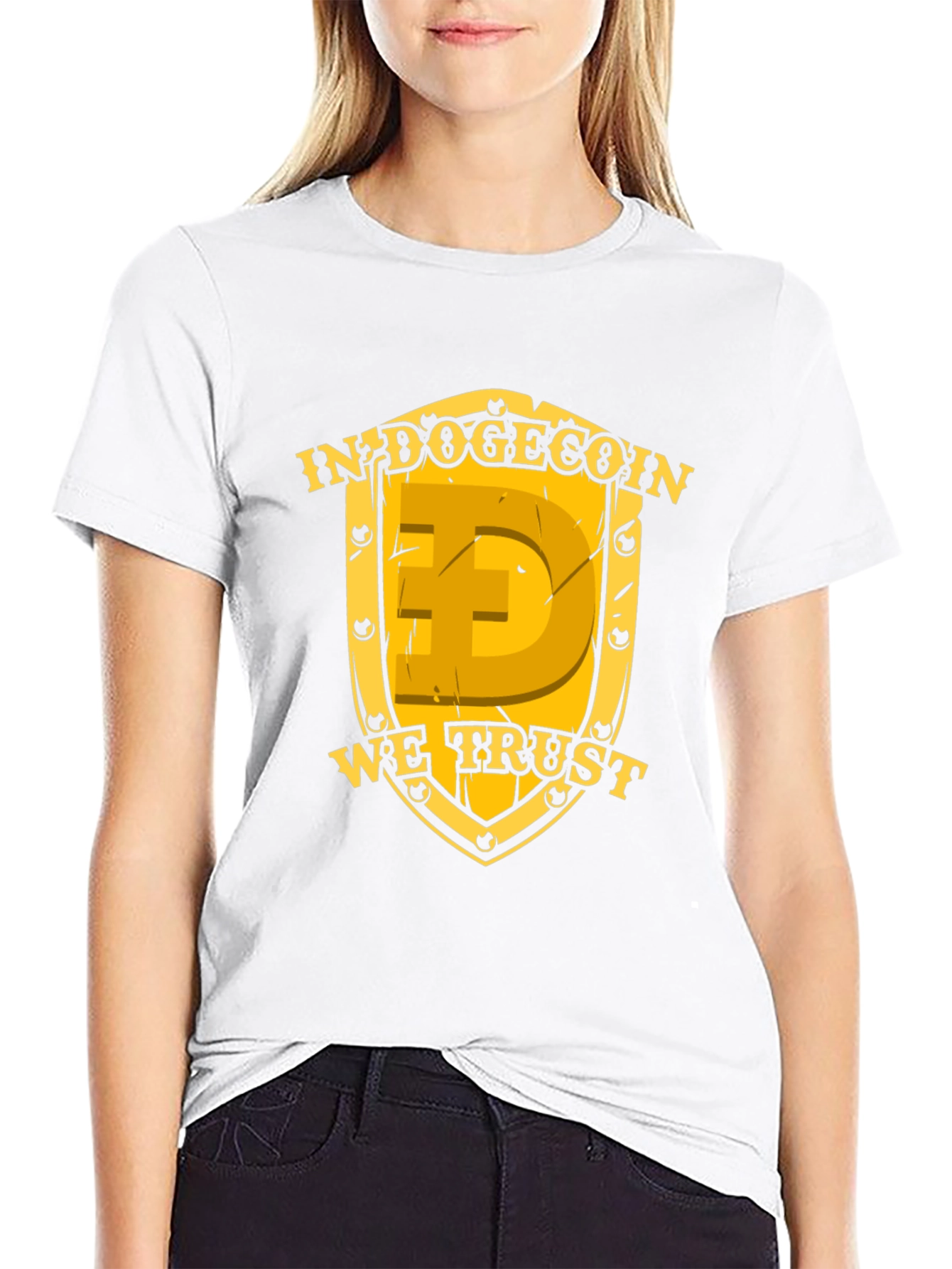In Dogecoin We Trust Black T-Shirt