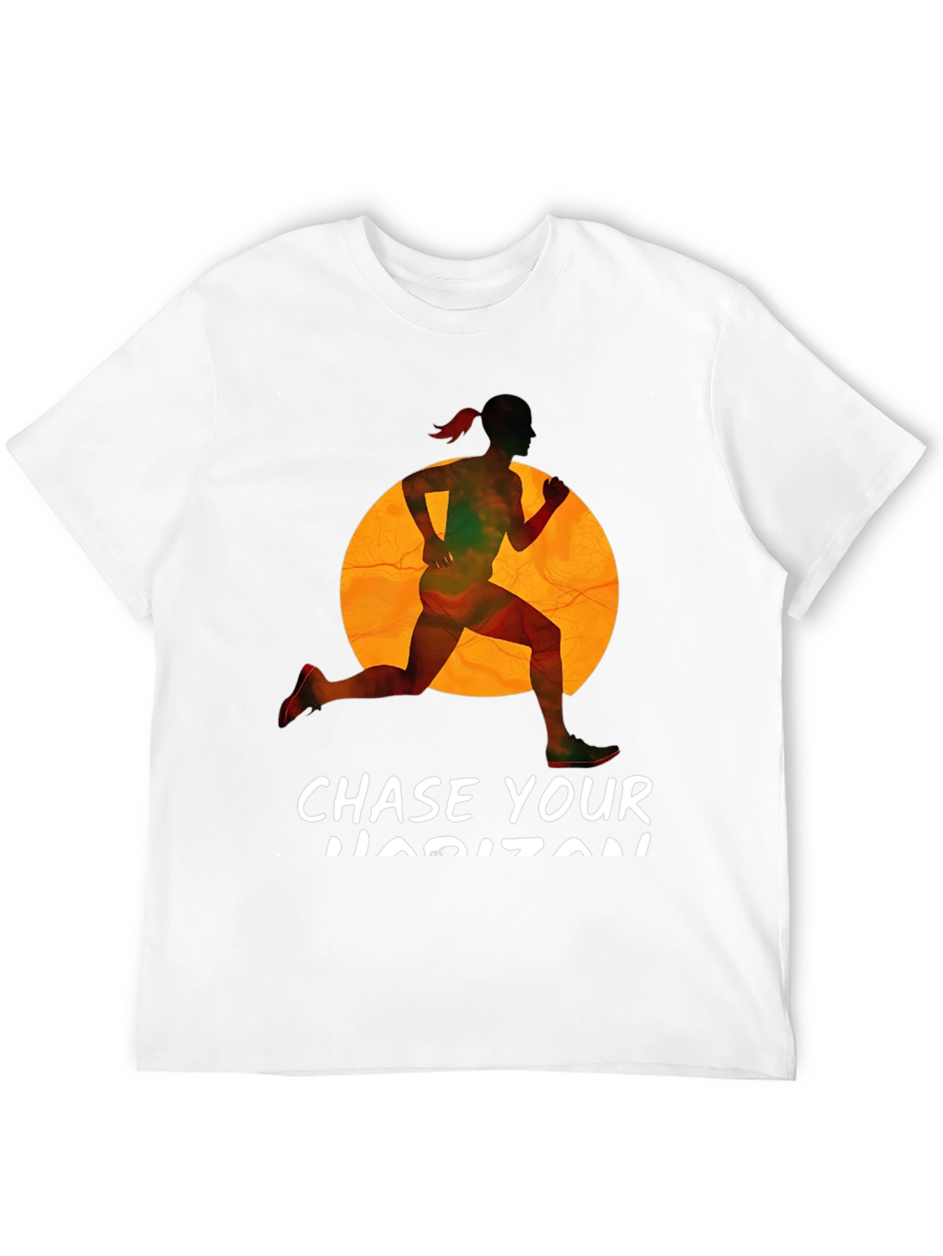 Chase Your Horizon Black Graphic Tee