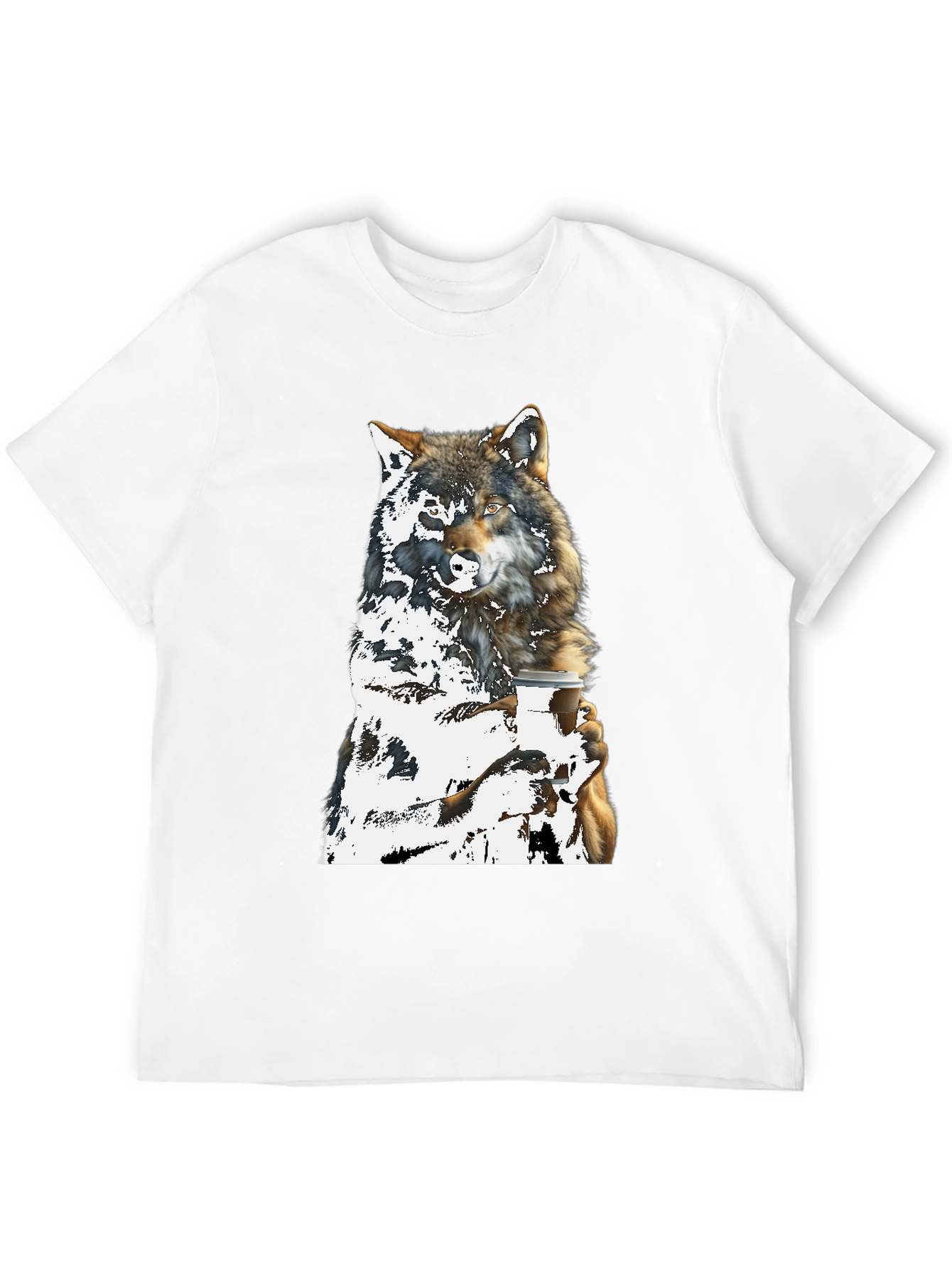 Wolf Lovers Coffee Graphic Tee