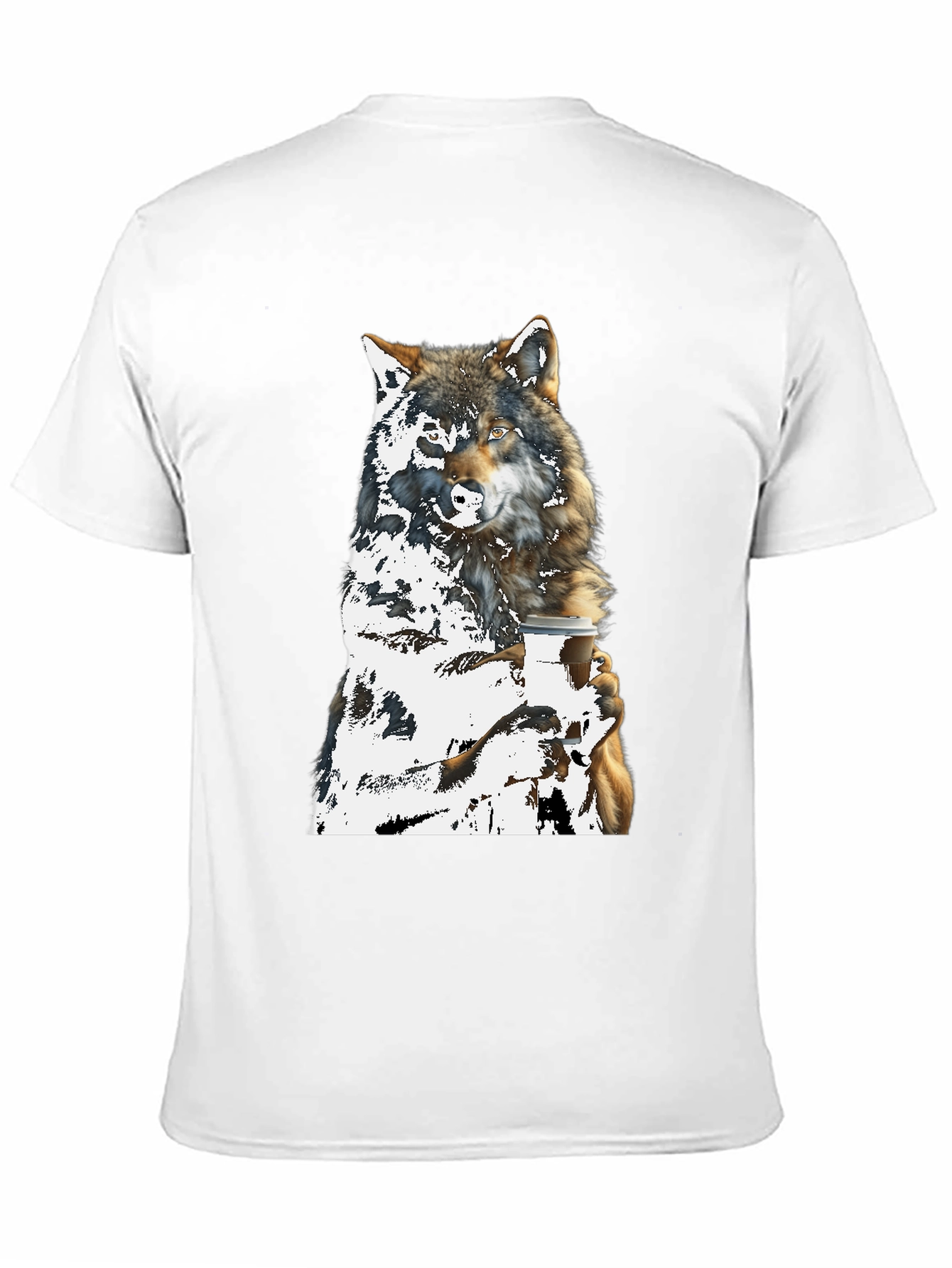 Wolf Lovers Coffee Graphic Tee