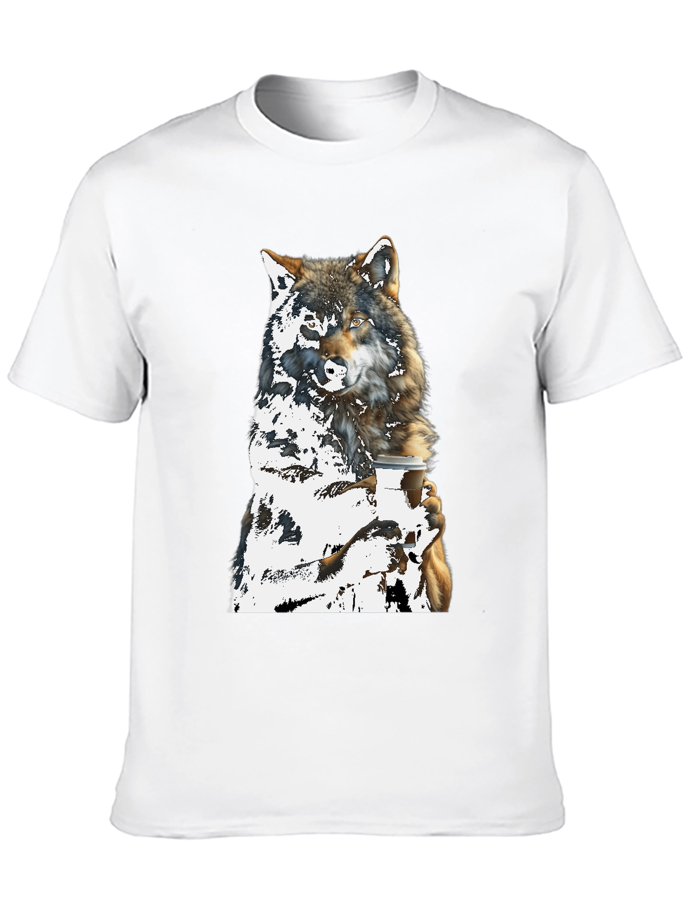 Wolf Lovers Coffee Graphic Tee