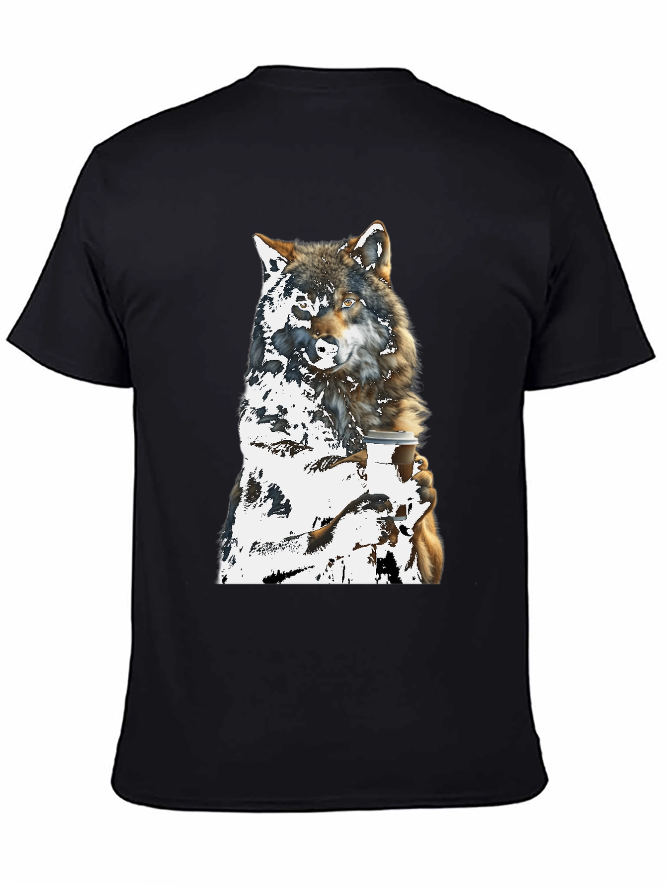 Wolf Lovers Coffee Graphic Tee