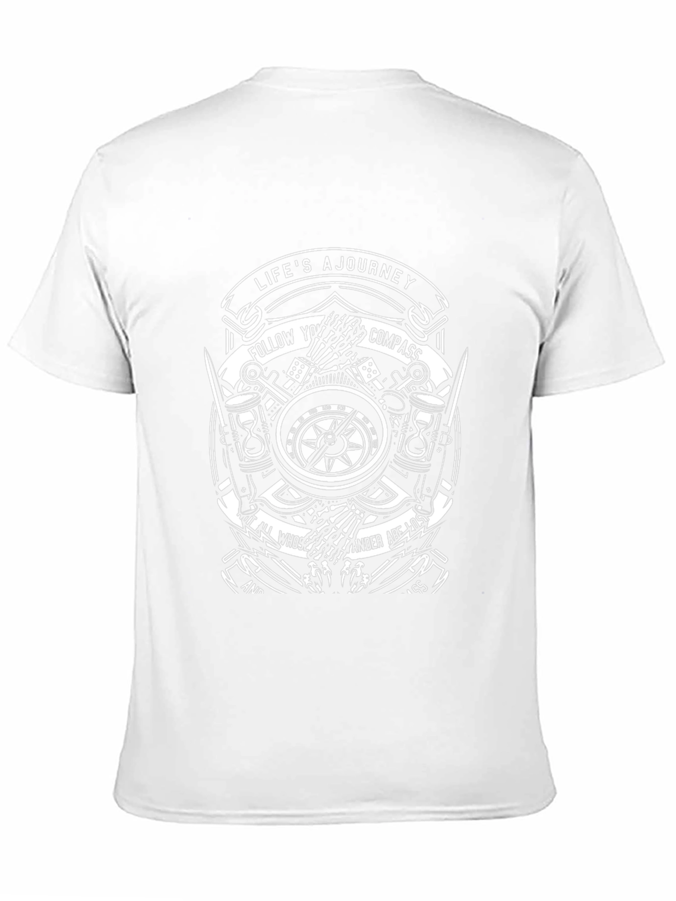 Lifes A Journey Compass Graphic T-Shirt