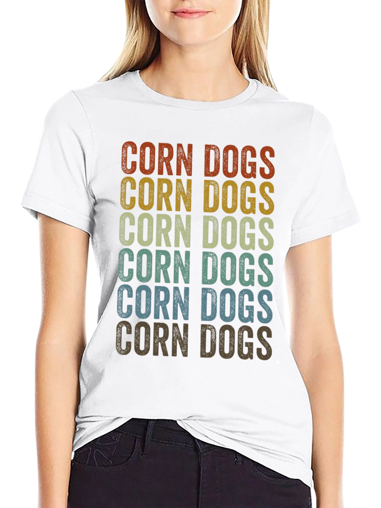 Retro Corn Dogs Graphic T-Shirt