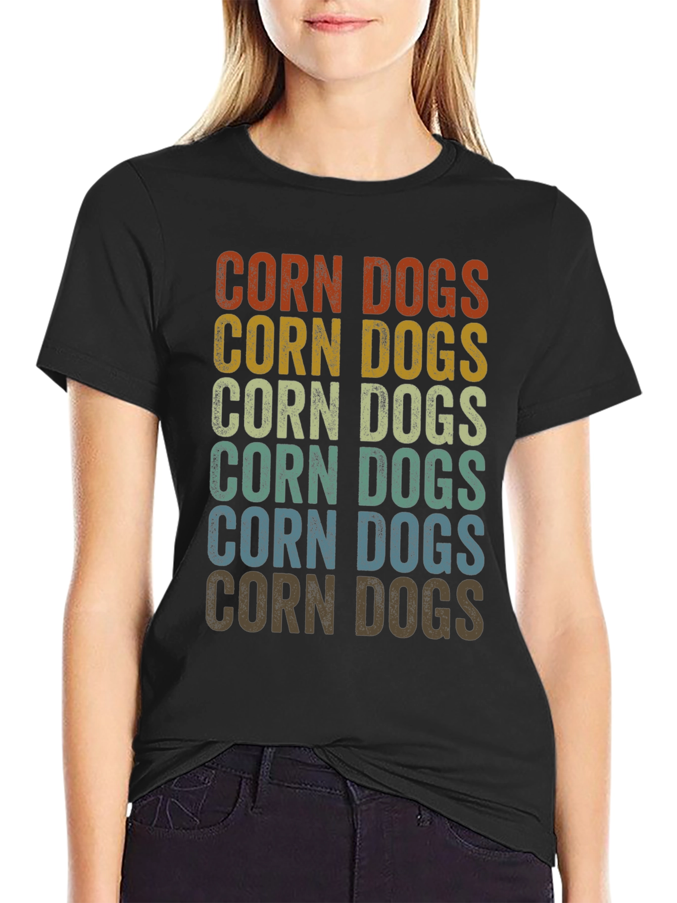 Retro Corn Dogs Graphic T-Shirt