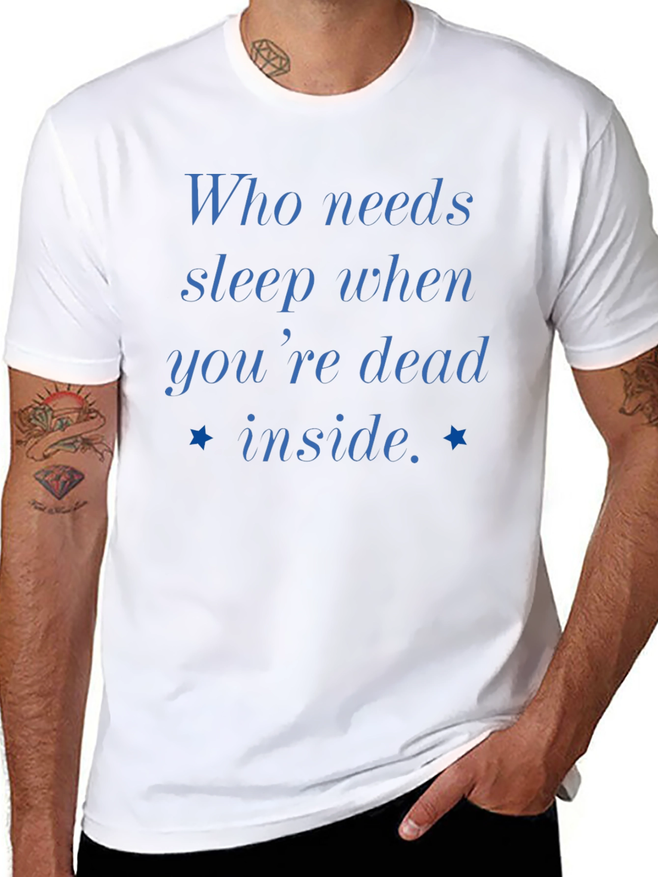 Who Needs Sleep T-Shirt - Funny Slogan Tee