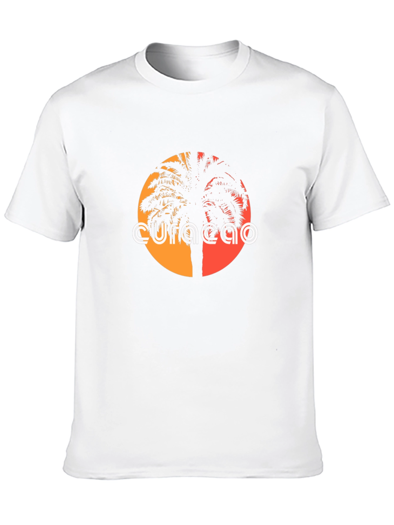 Curaçao Sunset Palm Tree T-Shirt